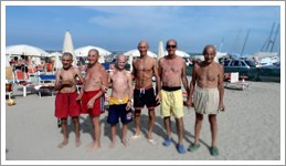 Foto di gruppo di ospiti di Villa Marina