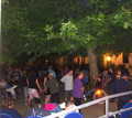 Festa di sera in giardino