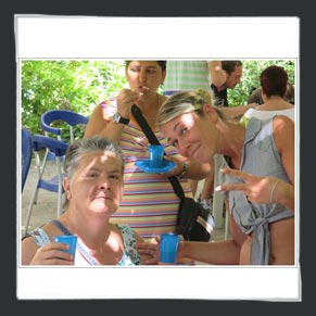 Merenda in giardino