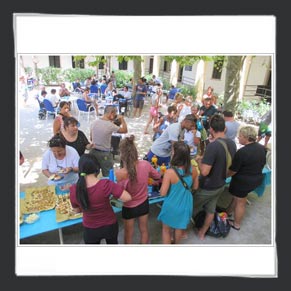 Festa di Ferragosto nel giardino interno