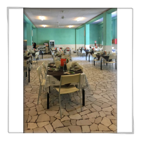 Sala da pranzo in casa vacanze accessibili