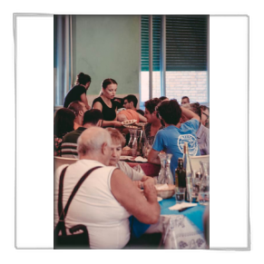 Sala da pranzo accessibile nella casa vacanze Villa Marina