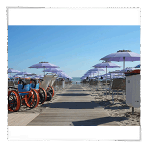 Spiaggia accessibile ai disabili