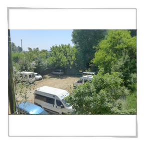 Panorama dall'alto del parcheggio di Villa Marina