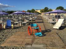 Sedia da spiaggia per disabili