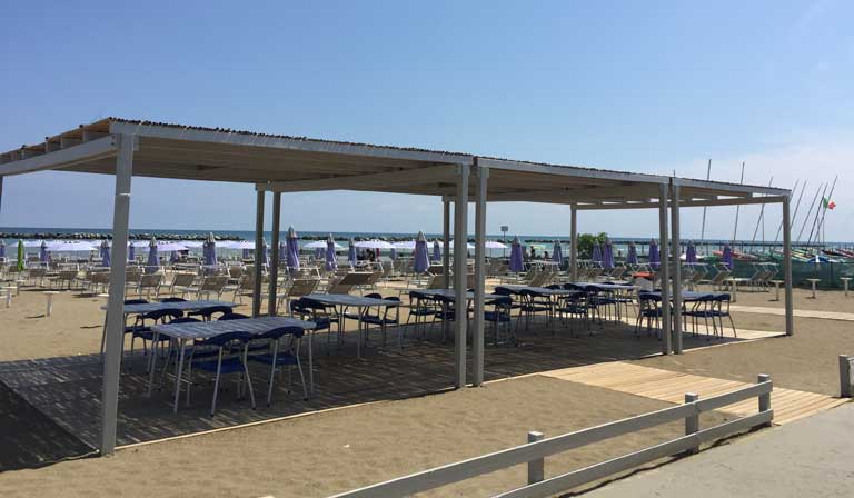 Spiaggia privata accessibile anche a persone in carrozzina