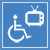 Sala TV accessibile ai disabili